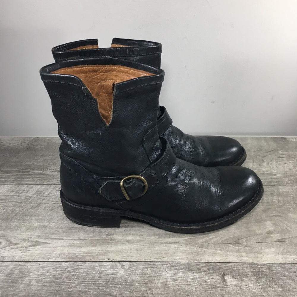 Fiorentini + Baker Eternity Eli Riding Motorcycle Leather Harness Womens Boots 9